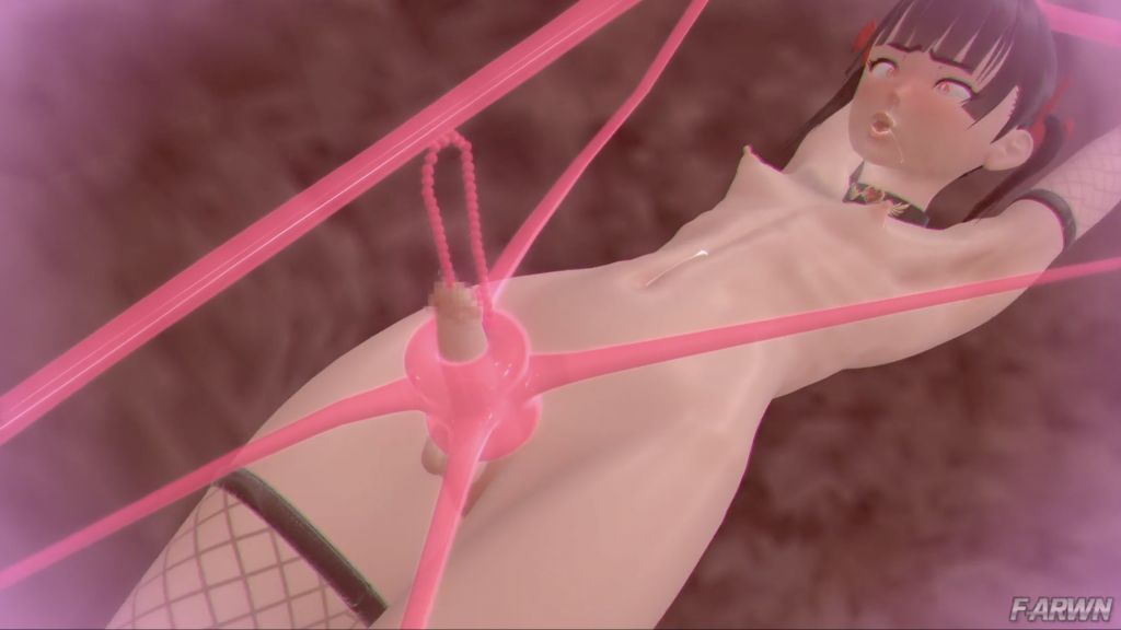 [F-ARWN]小梅がスライム相手にブザマな恰好で精液をぶちまけながらブサ顔晒してイキ狂う