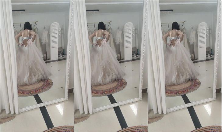 （原创一百三十二）婚纱的洁白，丝袜的淫荡，嫂子是个淫荡新娘